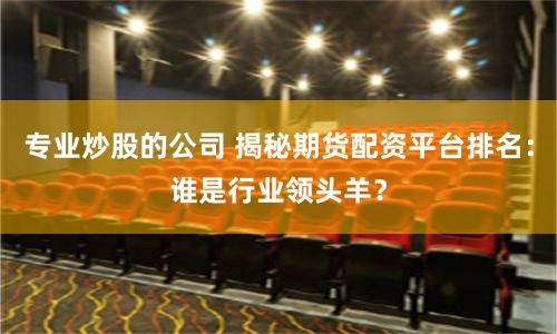 专业炒股的公司 揭秘期货配资平台排名：谁是行业领头羊？